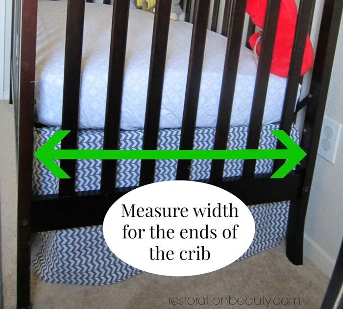 DIY Adjustable Crib Skirt Easy No Sew Required