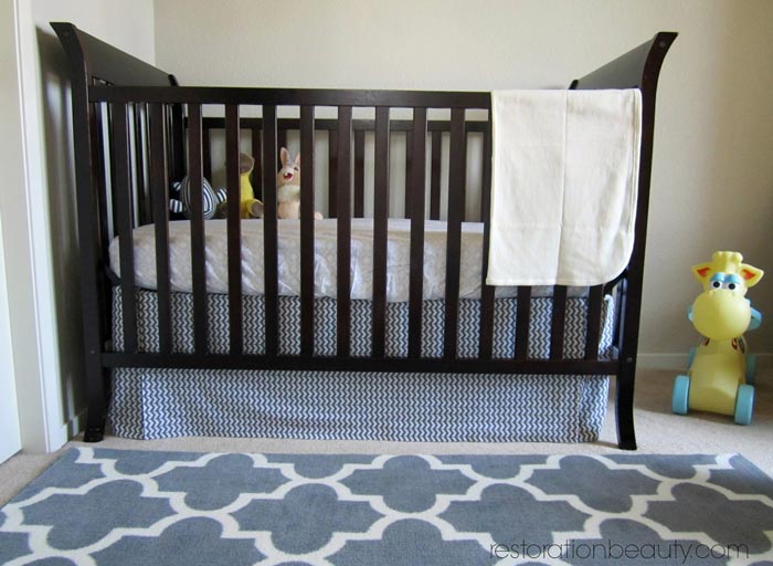 Crib skirt drop length best sale